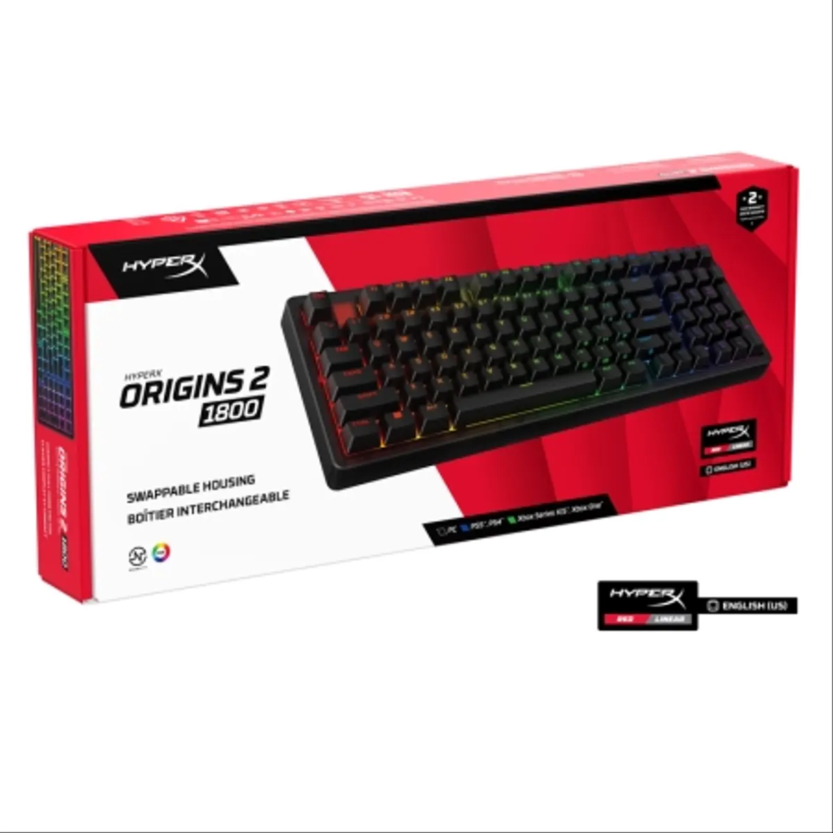 HyperX Gaming Mehanička Tastatura Origins 2 1800 B4QS4AA