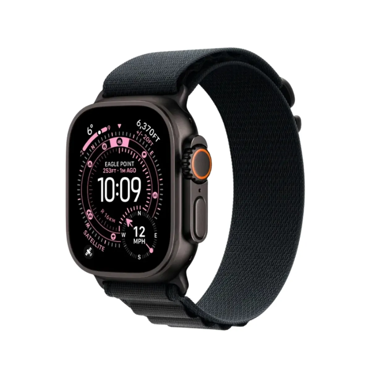 Apple Watch Ultra 3 49mm Black Titanium Case+Black Alpine Loop