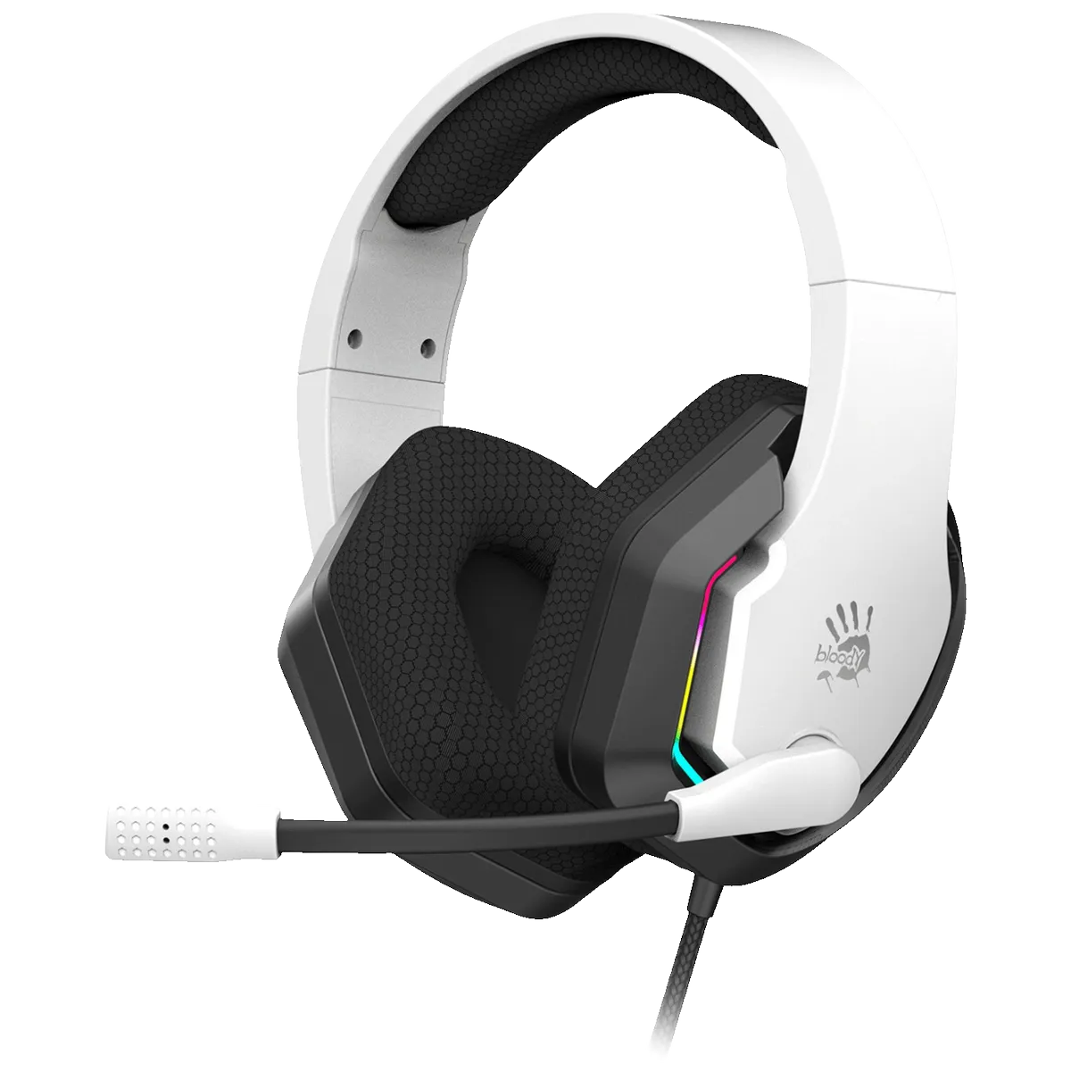Bloody Slušalice sa mikrofonom, gaming, RGB, 3.5 mm - A4-G260P WHITE