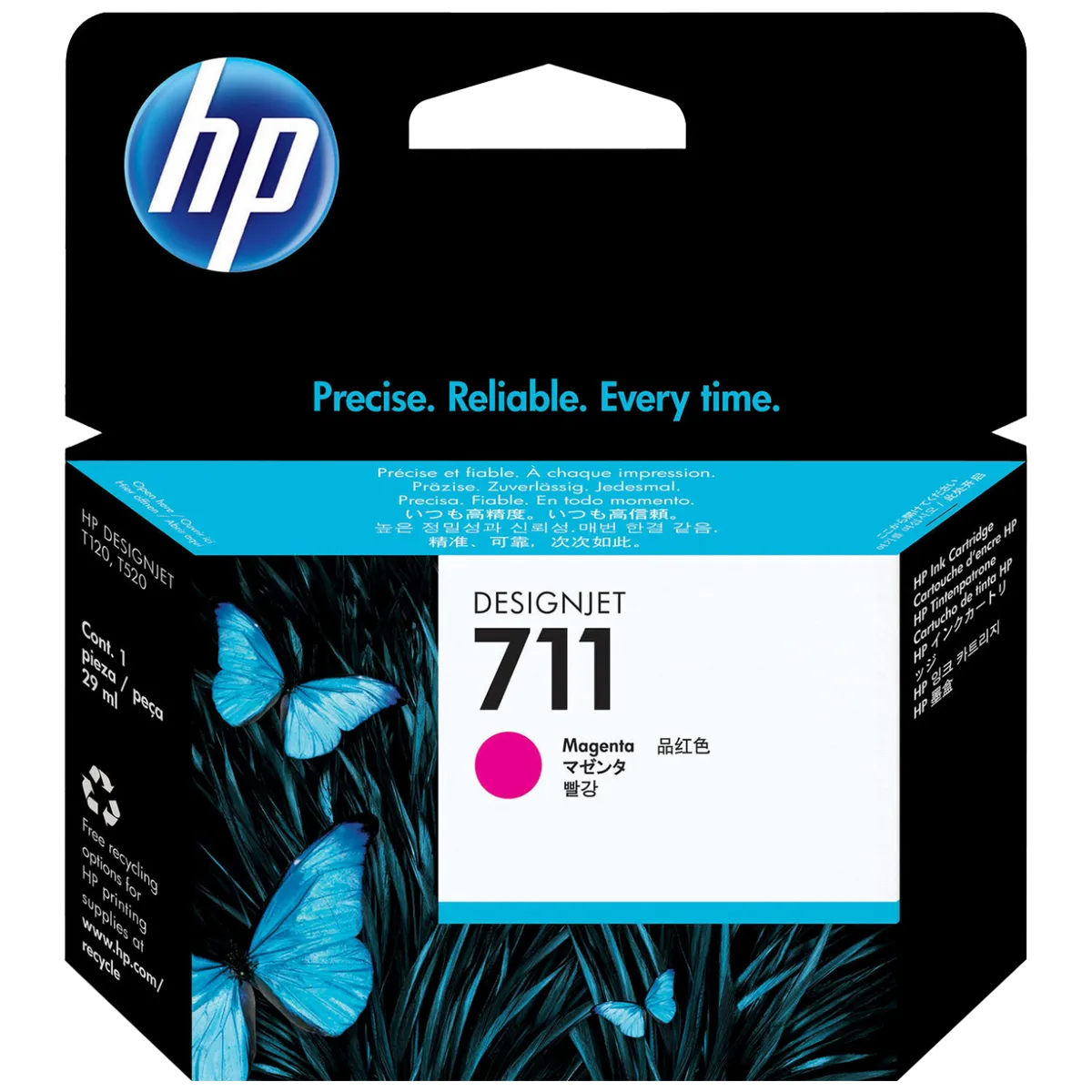 HP Tinta 711 ( CZ131A ), 29ml, magenta