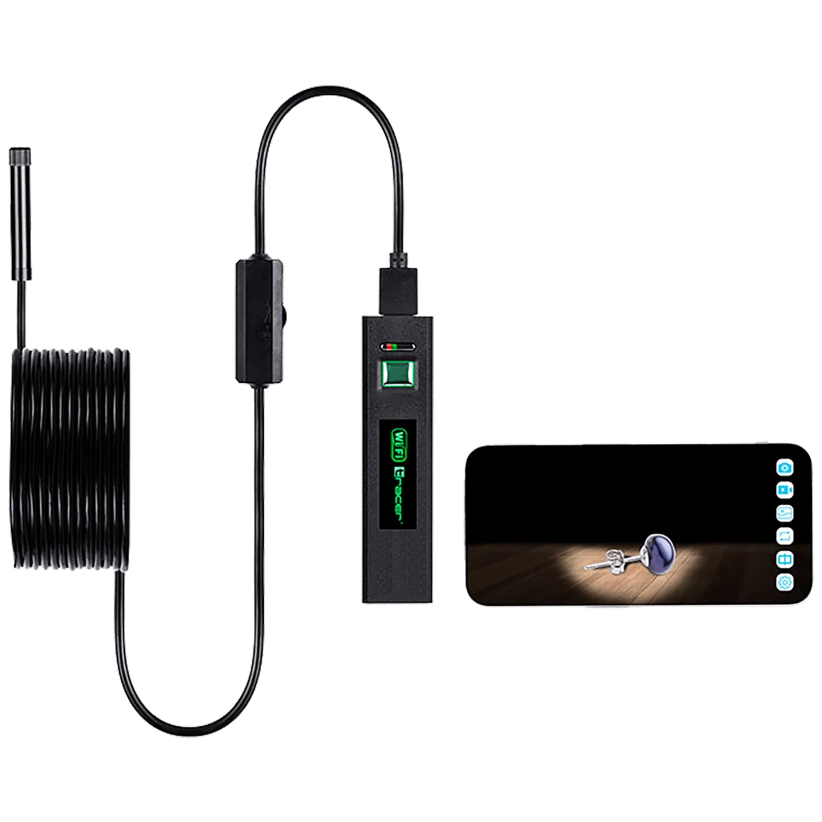 Tracer Kamera , endoskopska, LED, WiFi, vodootporna - HARDWIRE 5M 8MM LED WIFI