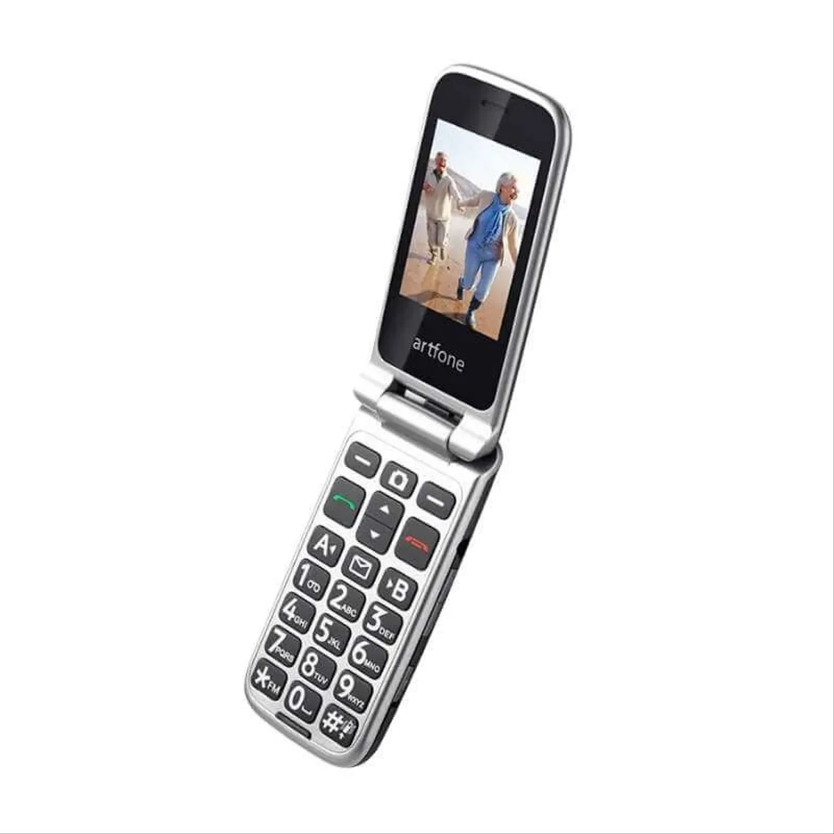 Telefon na tipke Artfone G6 preklop Silver