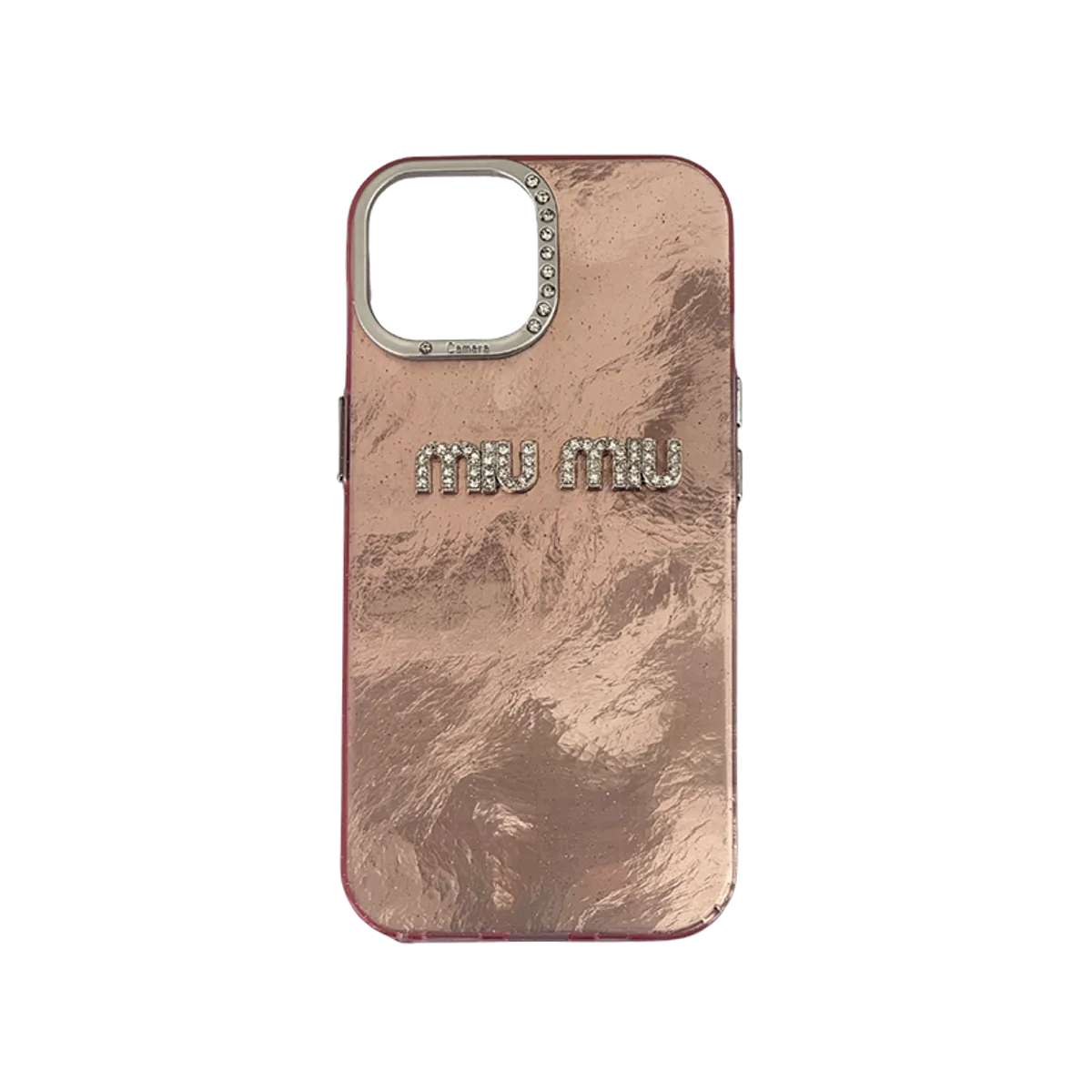 Glitter MiuMiu iPhone 16 Pro Max Roza