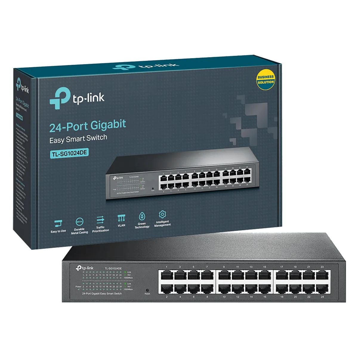TP-LINK 24-Portni switch, 24 x 10/100/1000 Mbps - TL-SG1024DE