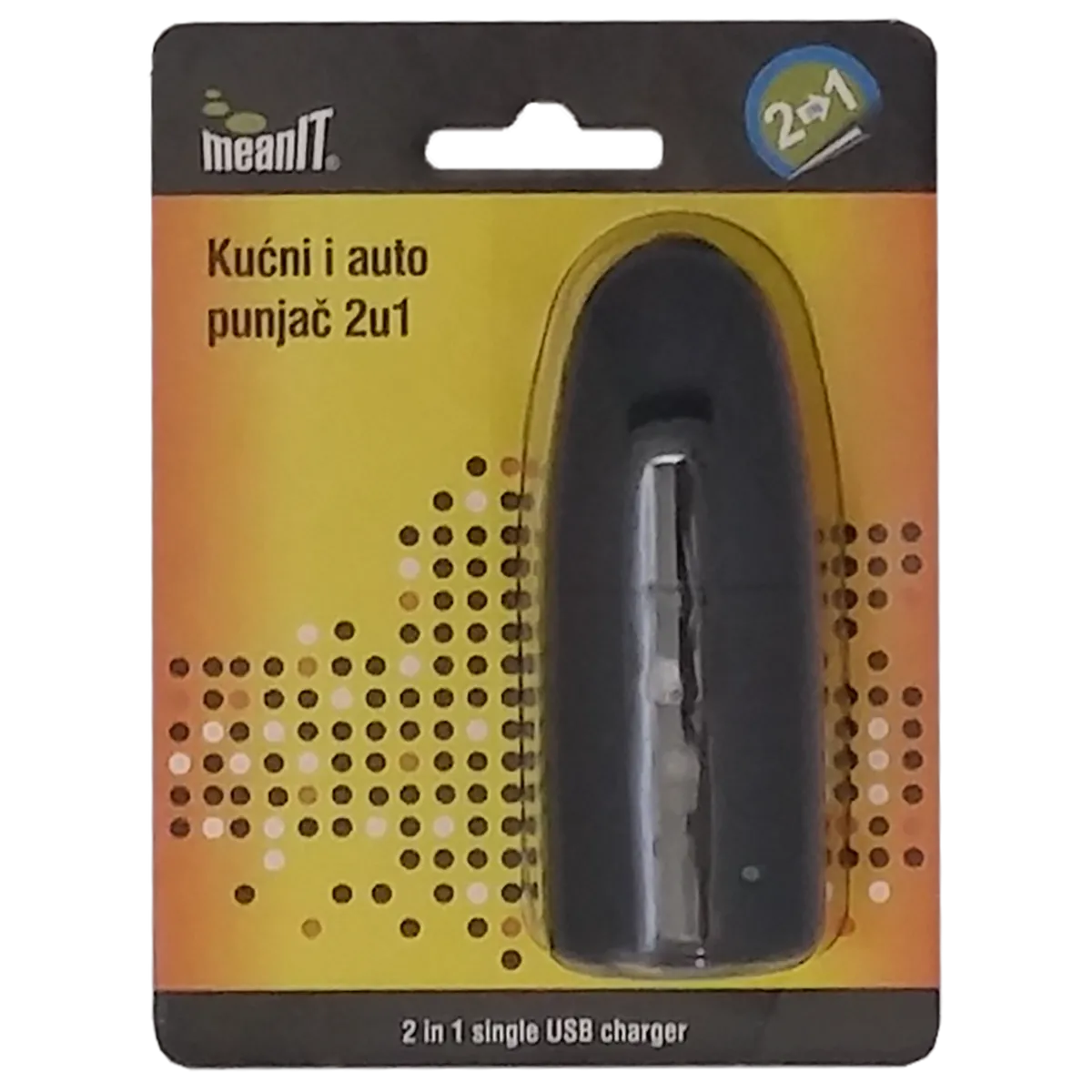 MeanIT Punjač, kućni i auto, 2in1 - KUĆNI I AUTO PUNJAČ, 2IN1