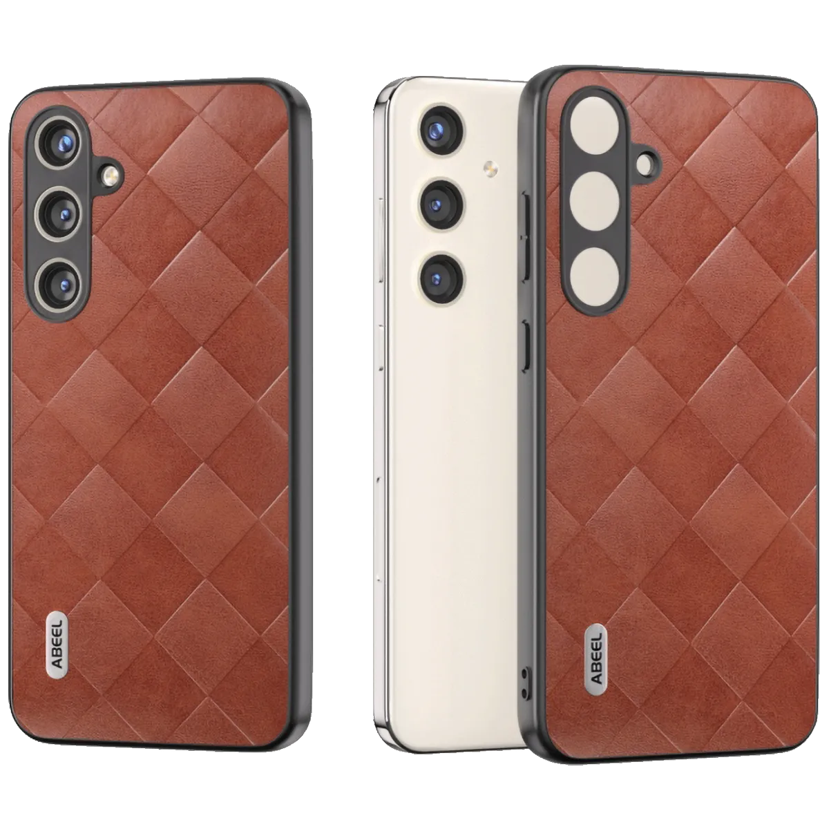 NN-Su Maska za Samsung S24+, TPU + PC + PU koža - Galaxy S24+ PU Phone Case(Brown)