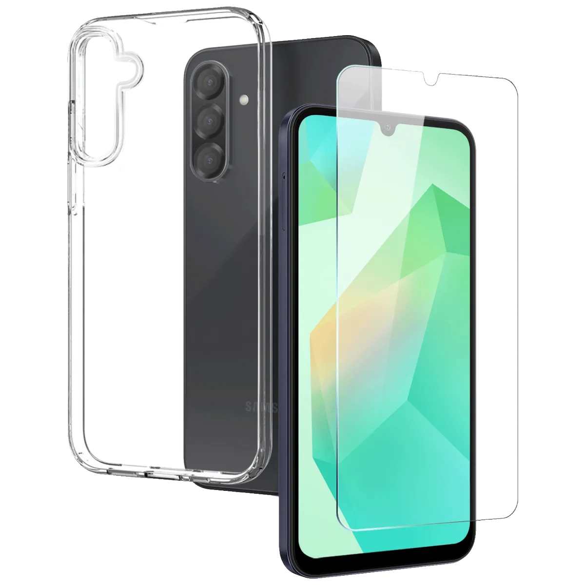 NN-Su Combo Maska za Samsung A26 5G sa sa zaštitom ekrana - A26 TPU Phone Case;Tempered Glass