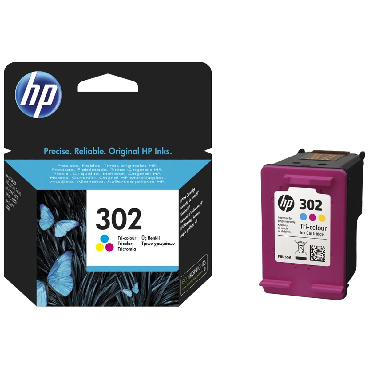 HP Tinta 302 (F6U65AE) ,boje, 4ml ,165 stranica