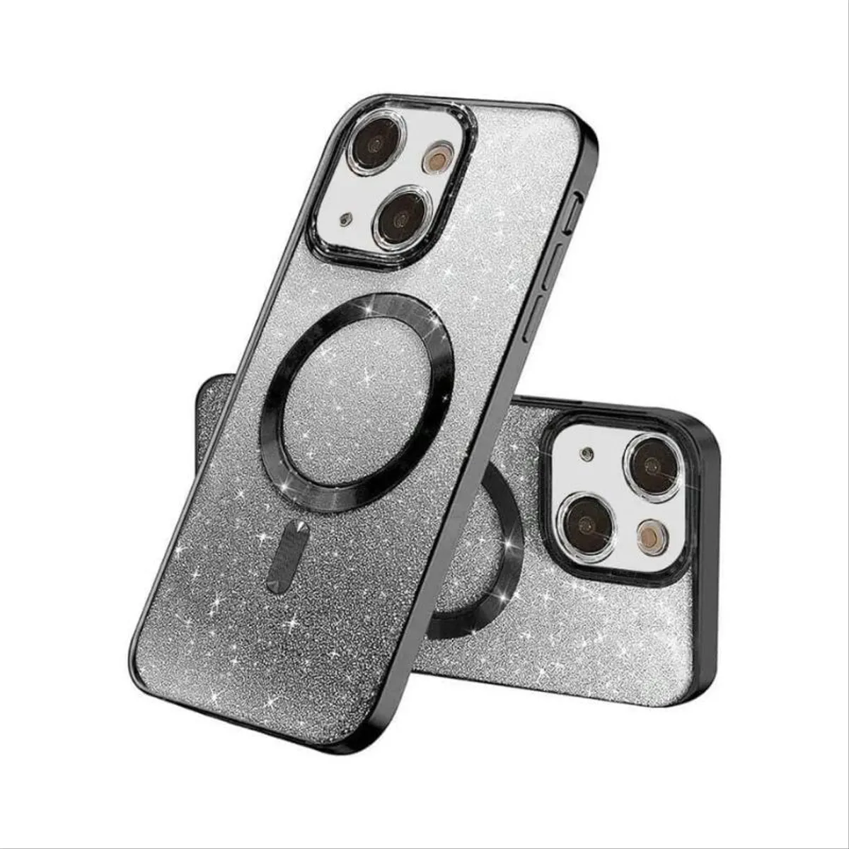 MagSafe glitter maskica iPhone 16 Black