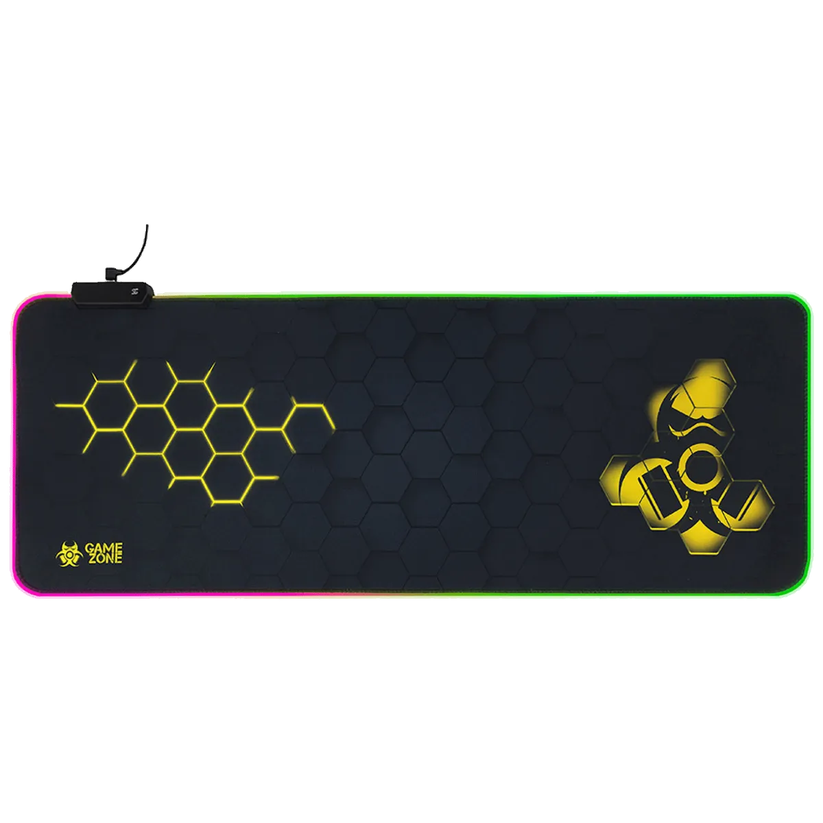 Tracer Podloga za miš, RGB, 80 x 30 cm - GAMEZONE Hexy1