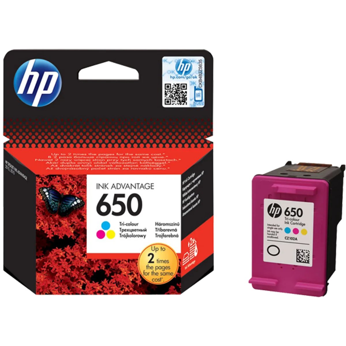 HP Tinta 650 (CZ102AE) ,boja,tri boje,6,5ml , 200str