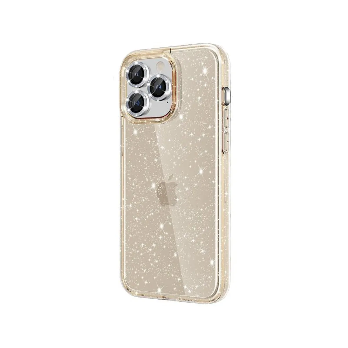 Glitter maskica iPhone 16 Plus Gold