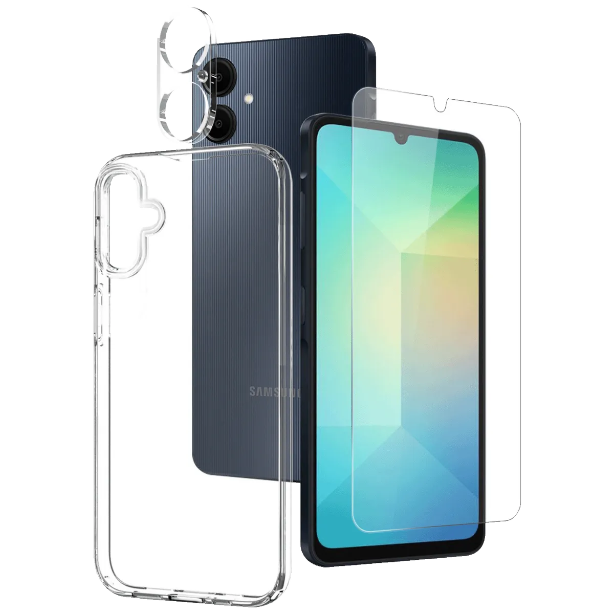 NN-Su Combo Maska za Samsung A06 sa sa zaštitom ekrana i objektiva - A06 TPU Phone Case;Screen Protector