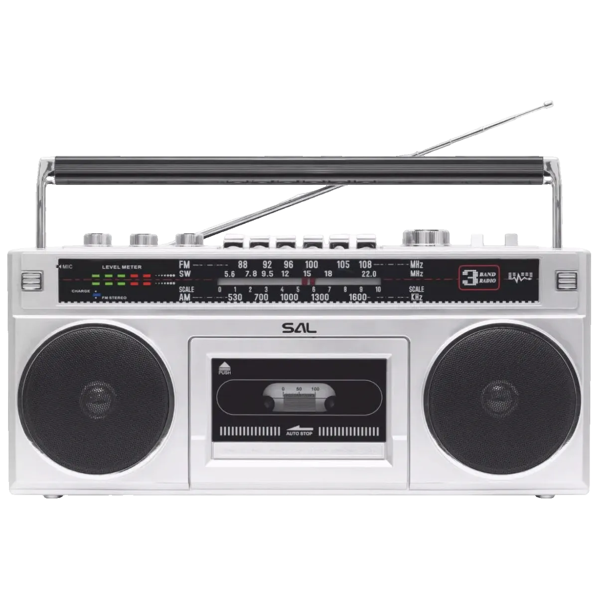 SAL Retro radio + BT bežični zvučnik, FM, MP3, USB, AUX - RRTBRONX