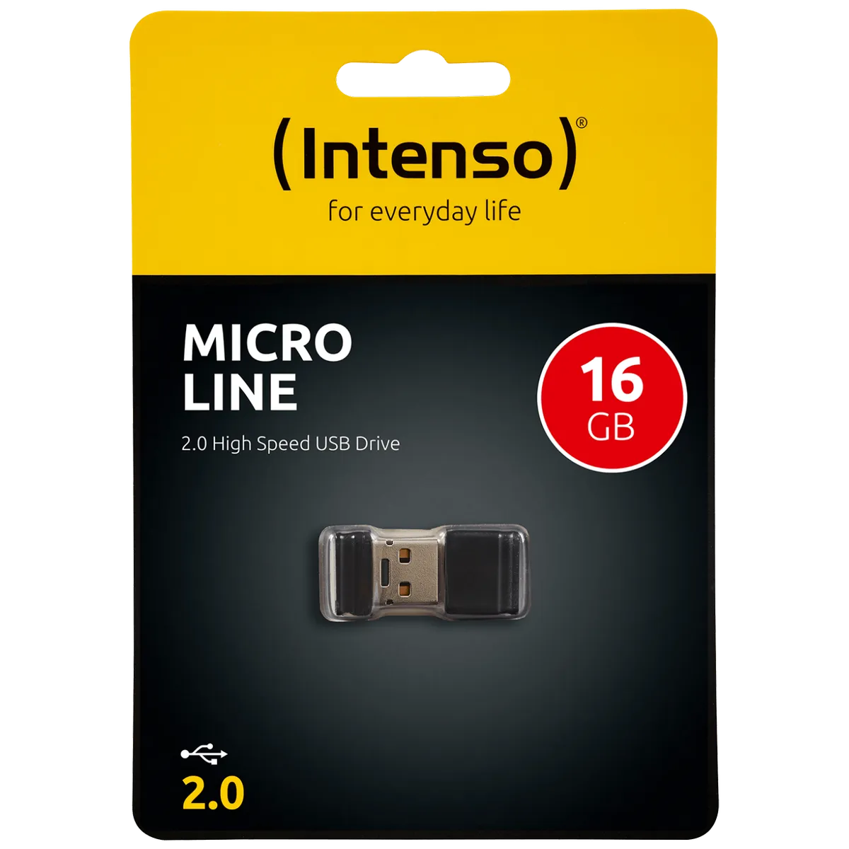 (Intenso) USB Flash drive 16GB Hi-Speed USB 2.0, Micro Line - ML16
