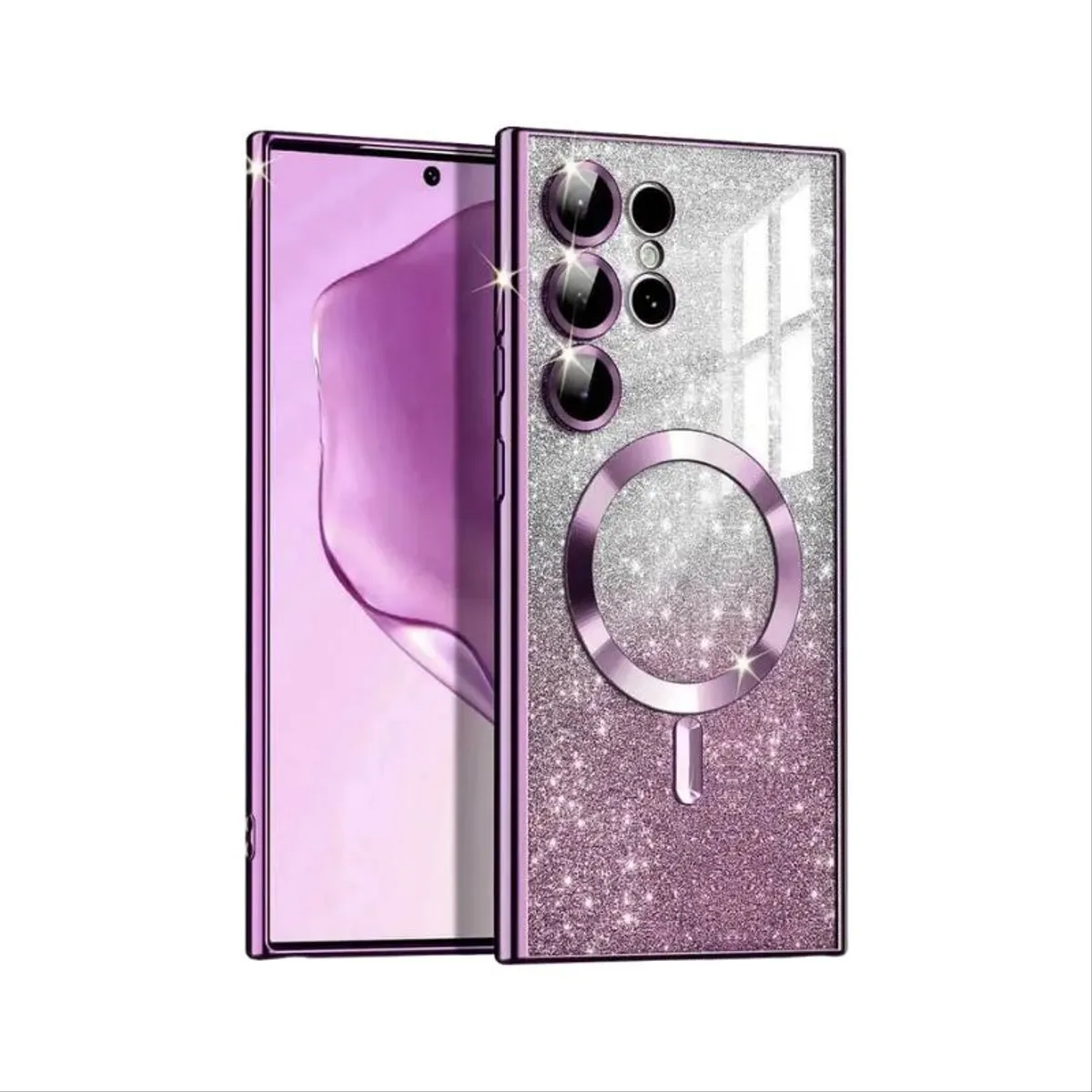 MagSafe glitter maskica Samsung S25 ULTRA Purple