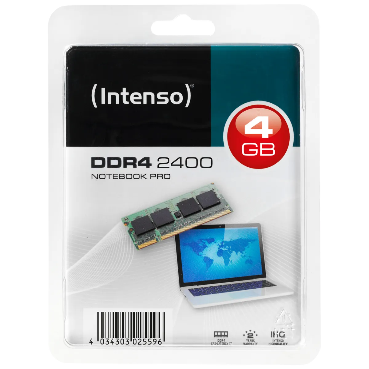 (Intenso) Memorija DDR4 SO-DIMM 4GB@2400MHz, CL17 - DDR4 Notebook 4GB/2400MHz