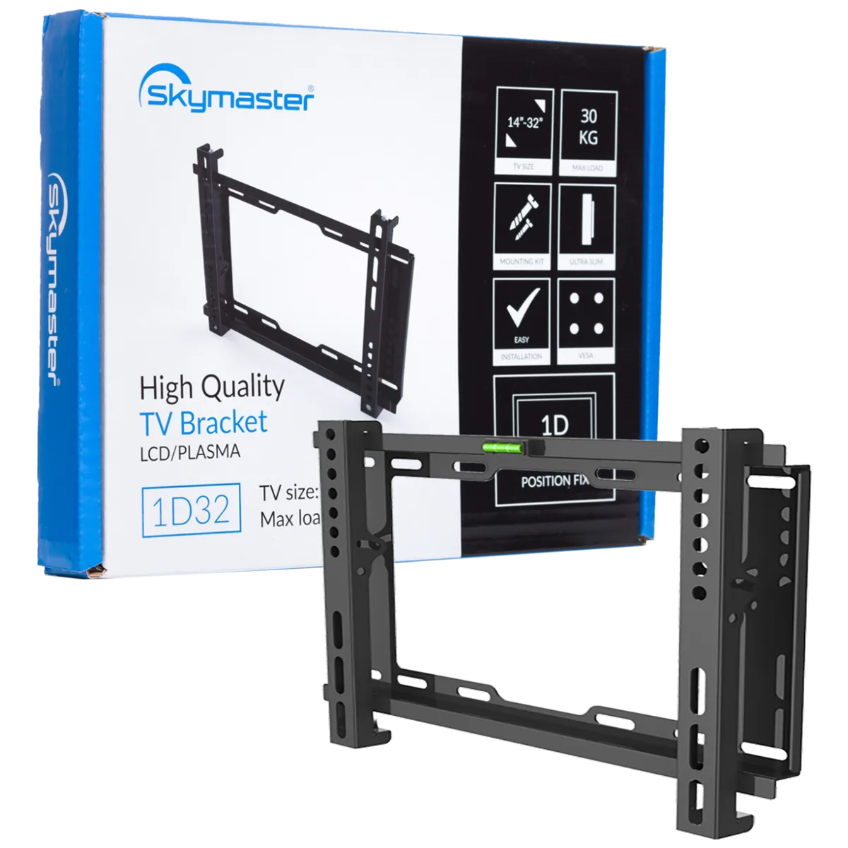 Skymaster Nosač za TV prijemnike 14"-32", 30 kg, 1D, ultra slim - 1D32
