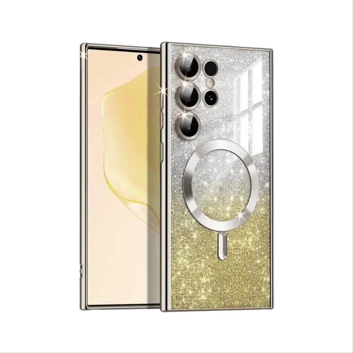 MagSafe glitter maskica Samsung S24 Gold