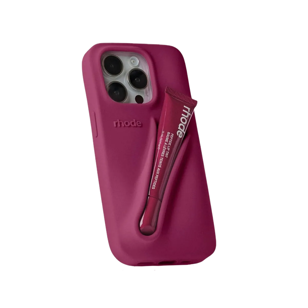 Samsung S25 Rhode Lip Case Burgundy