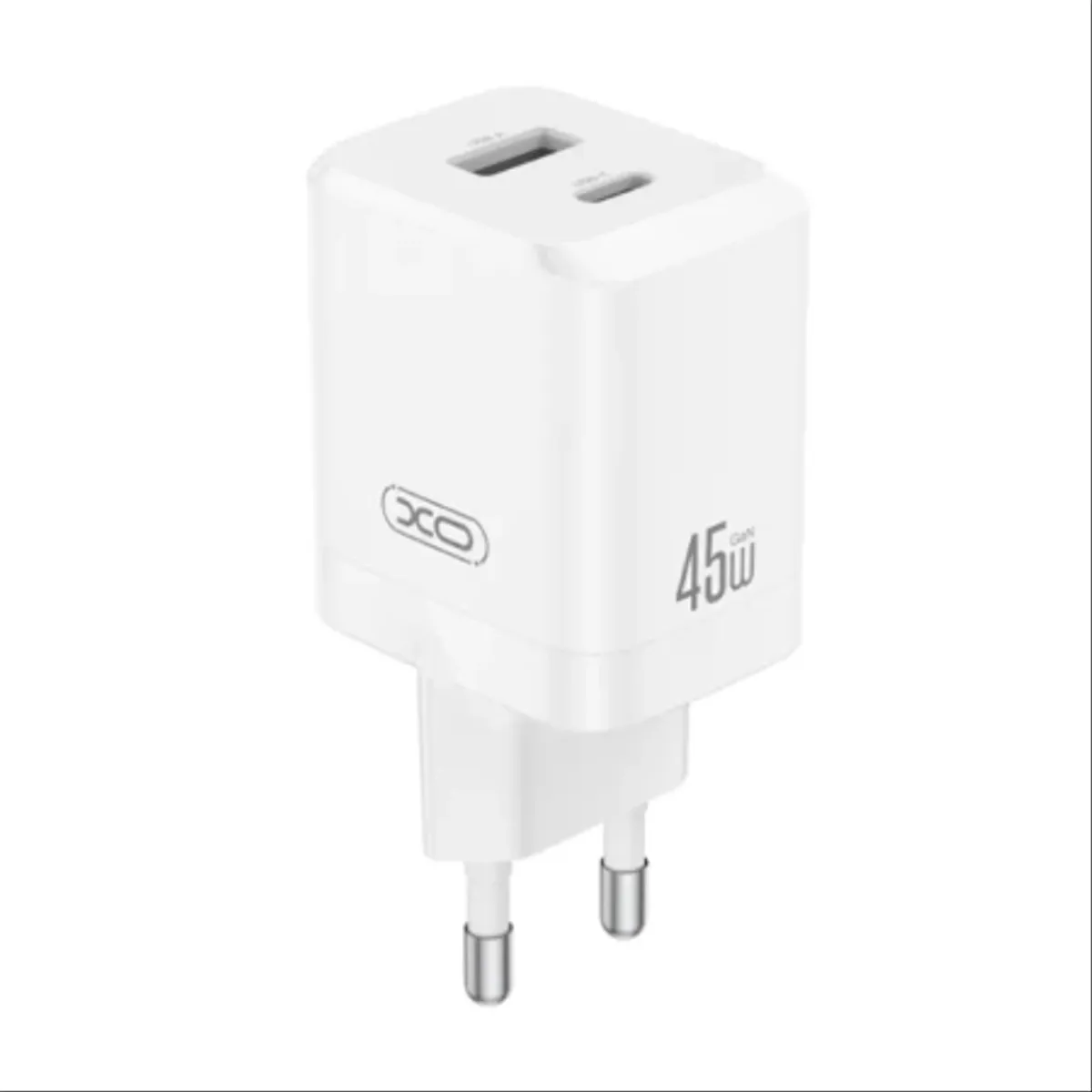XO Charger CE36 45W Dual USB A +Type-C Fast Charger + Type-C cable