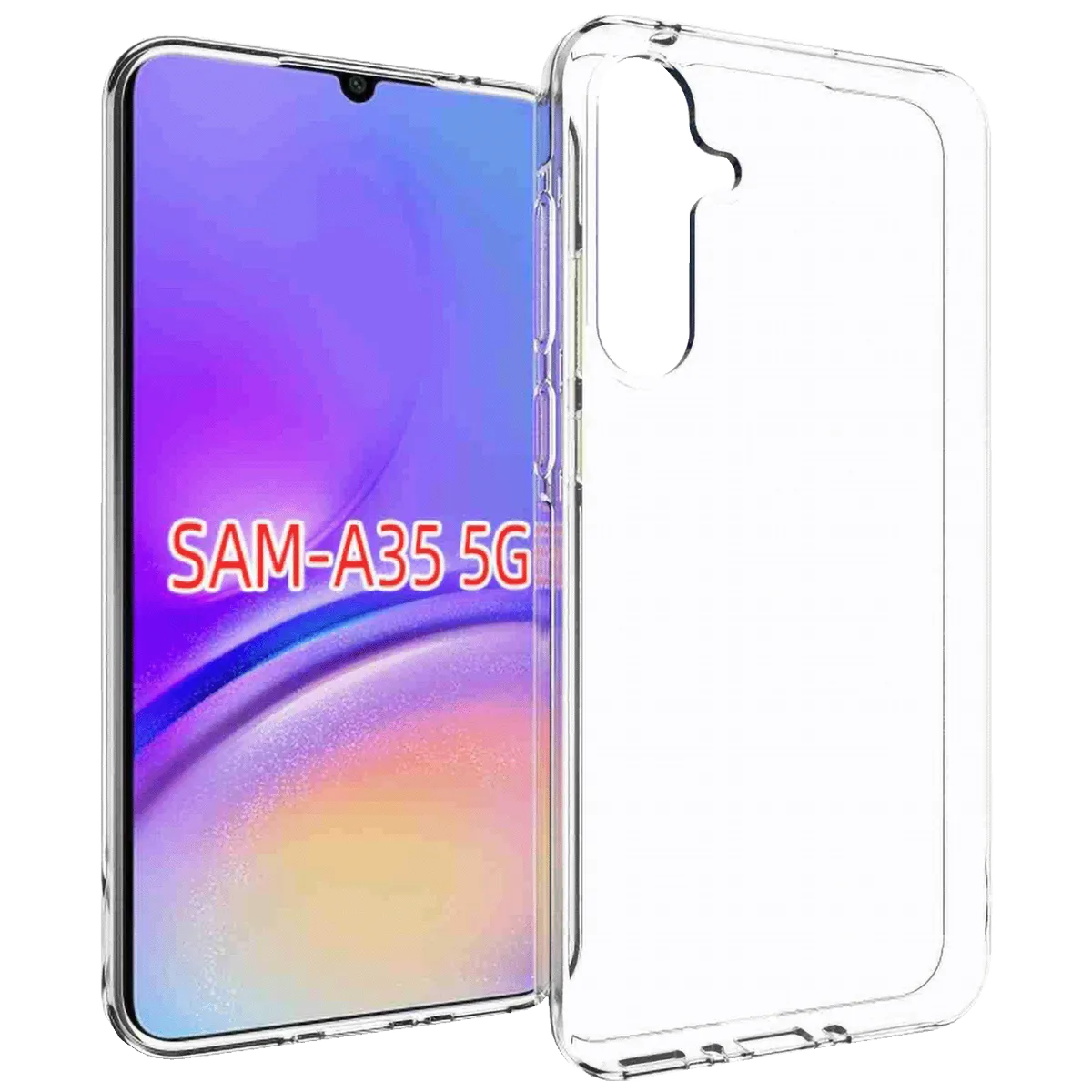 NN-Su Maska za Samsung A35 5G, Transparent - Galaxy A35 5G TPU Phone Case