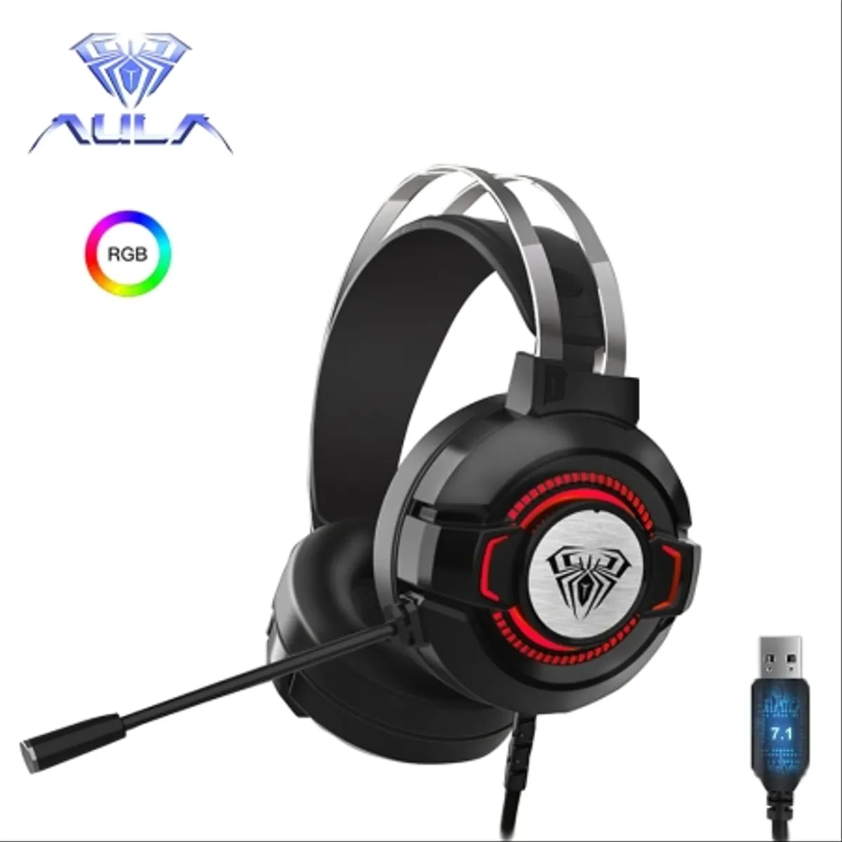 Slušalice AULA Gaming RGB S602