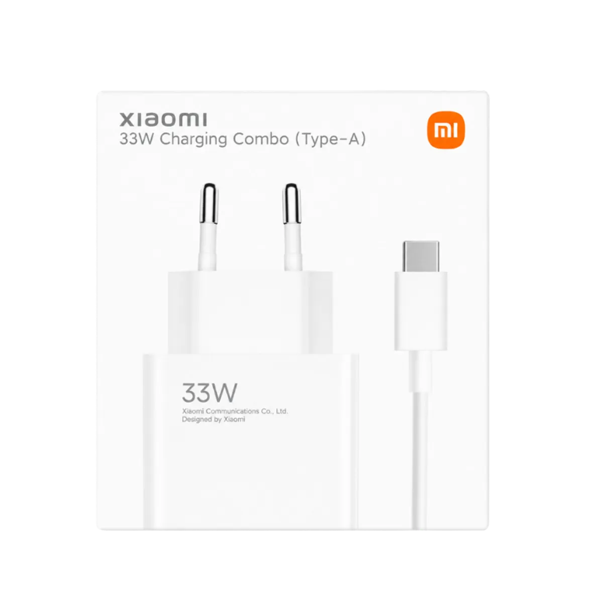 Xiaomi 33W Charger (Type A) + kabal tip C EU