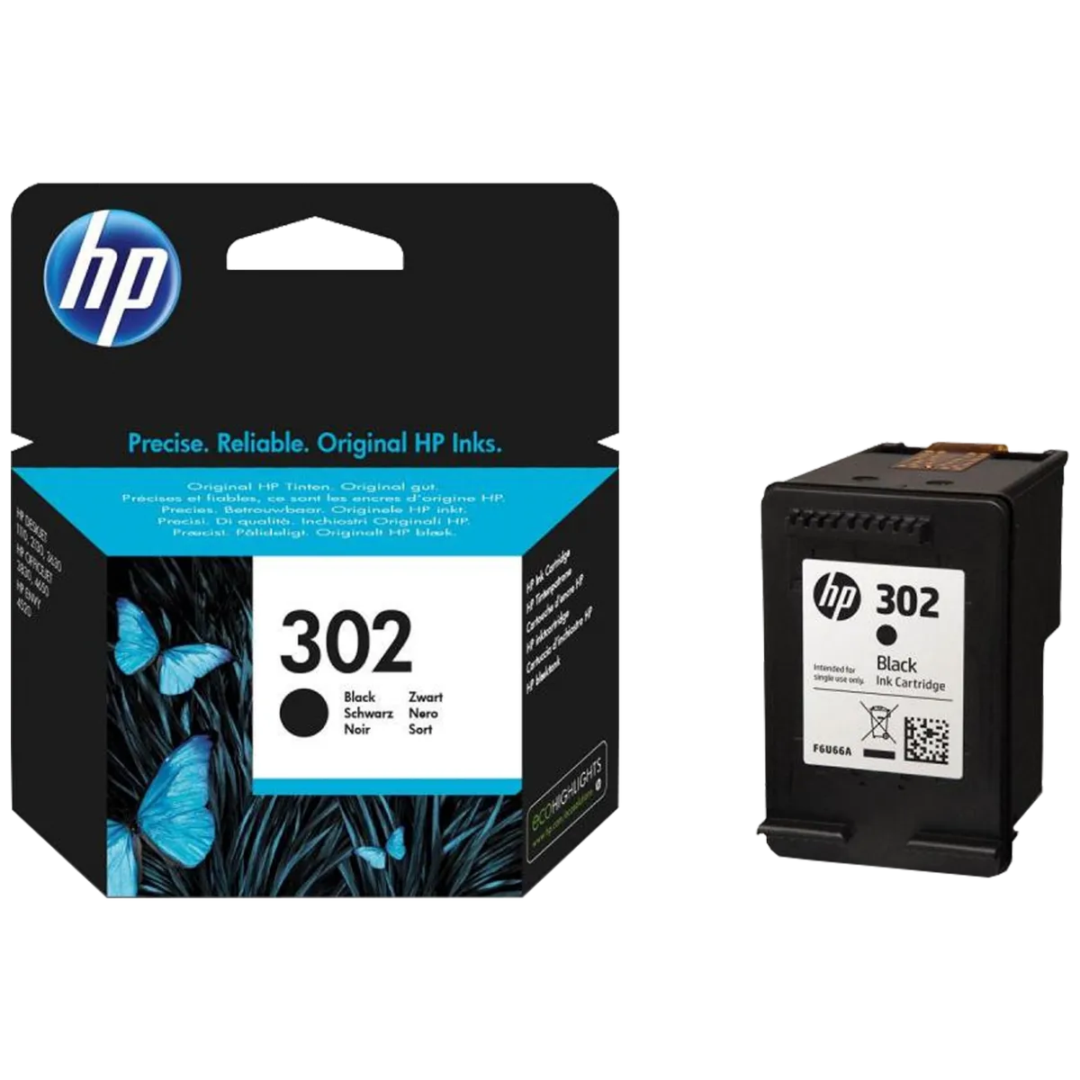 HP Tinta 302 (F6U66AE), crna, 3,5ml, 190 stranica
