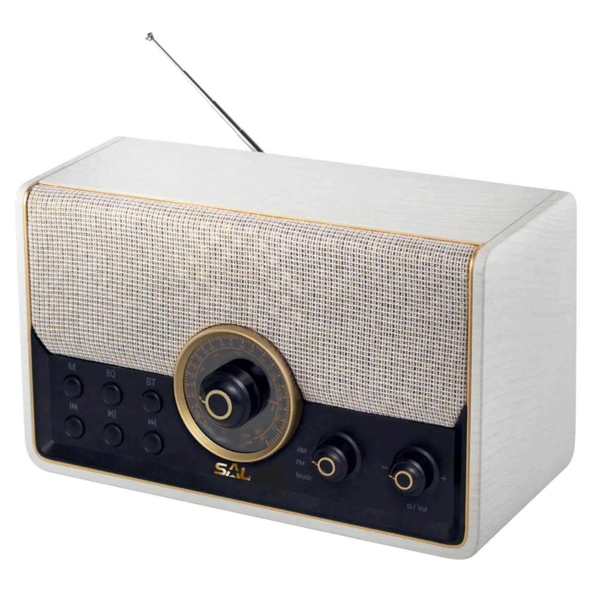 SAL Retro radio, AM-FM-BT-USB-mSD - RRT 6B