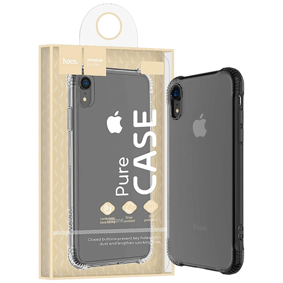 hoco. Maska za iPhone XR, crna - Armor series Case iPhone XR