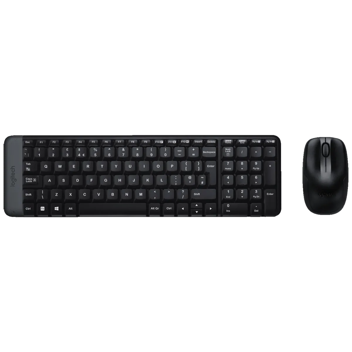 Logitech Tastatura + miš, bežični set, 2.4 GHz - MK220 Black