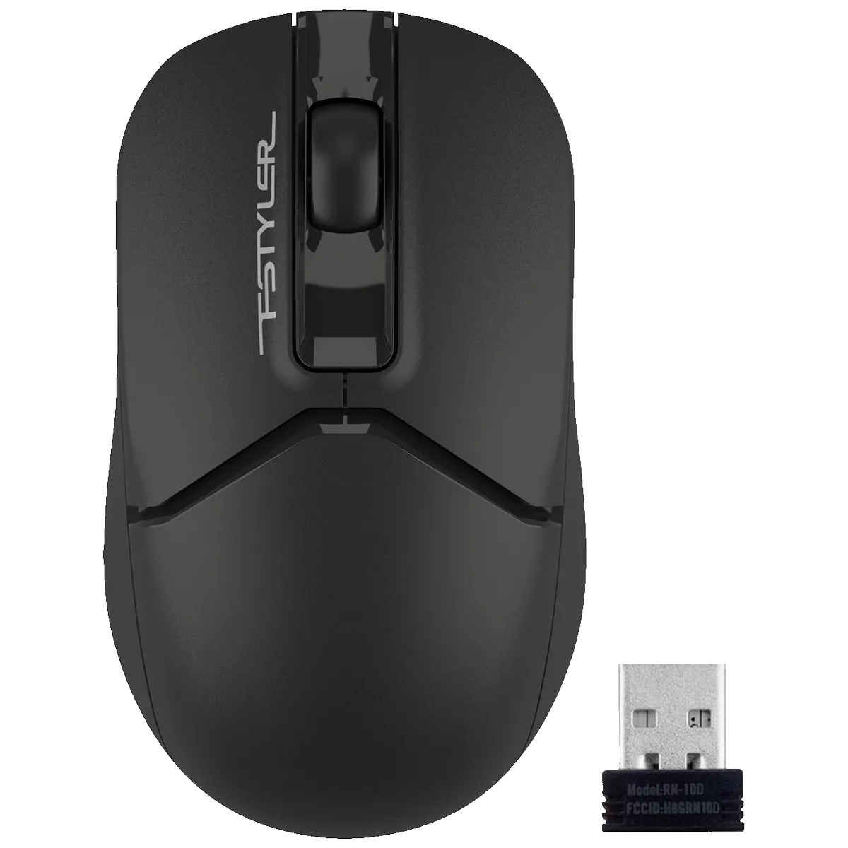 A4Tech Bežični miš, 1200 dpi, USB nano prijemnik - A4-FG12 BLACK Fstyler