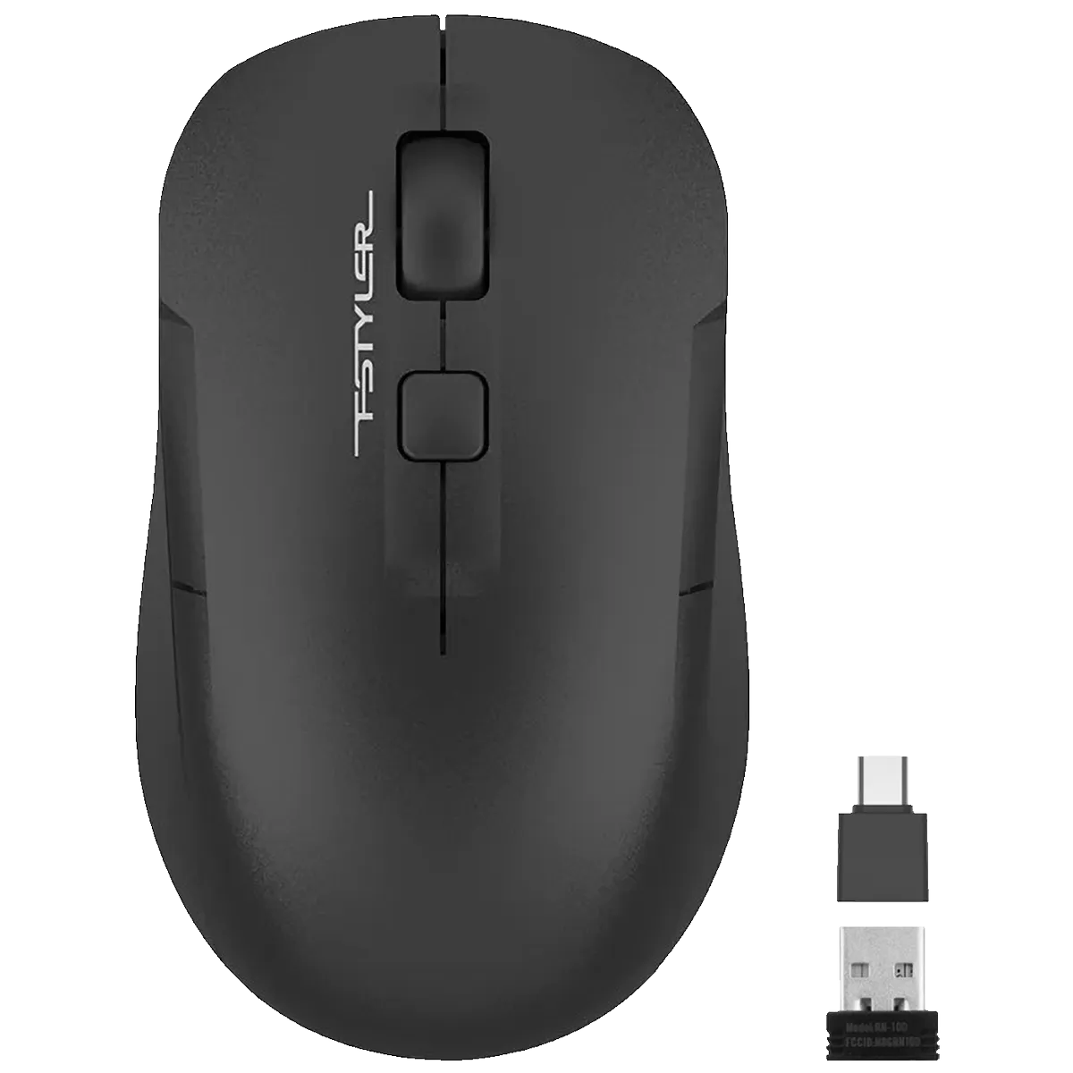 A4Tech Bežični miš, Desk + Air, 1200 dpi, USB nano prijemnik - A4-FG16C Air BLACK Fstyler