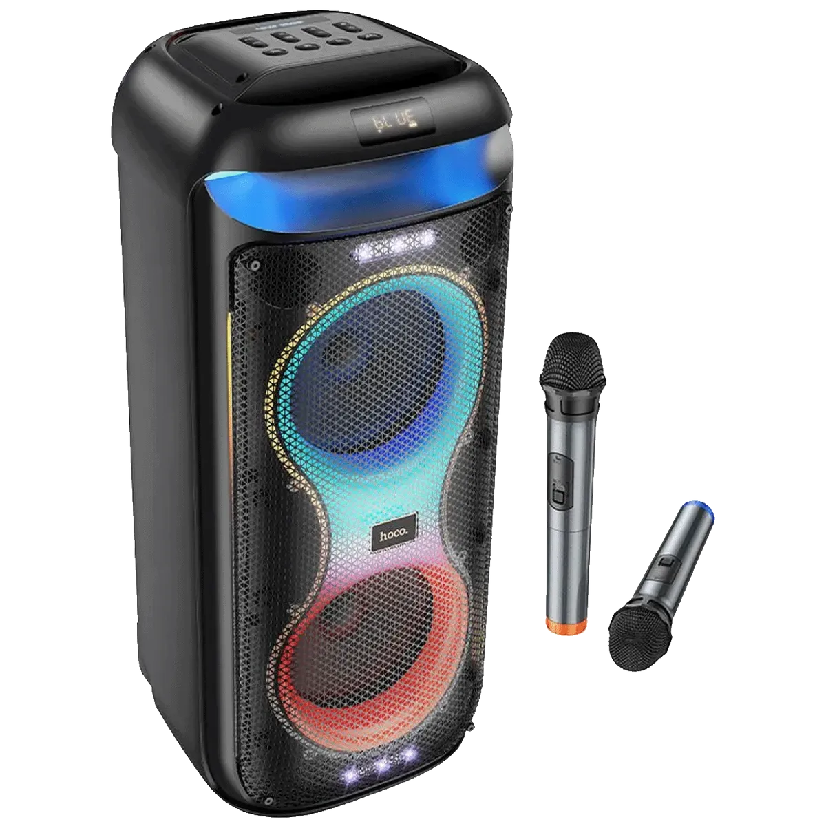 hoco. Zvučnik bežični sa 2 bežična mikrofona, USB, Bluetooth, 60W - HA13 Max Ramon