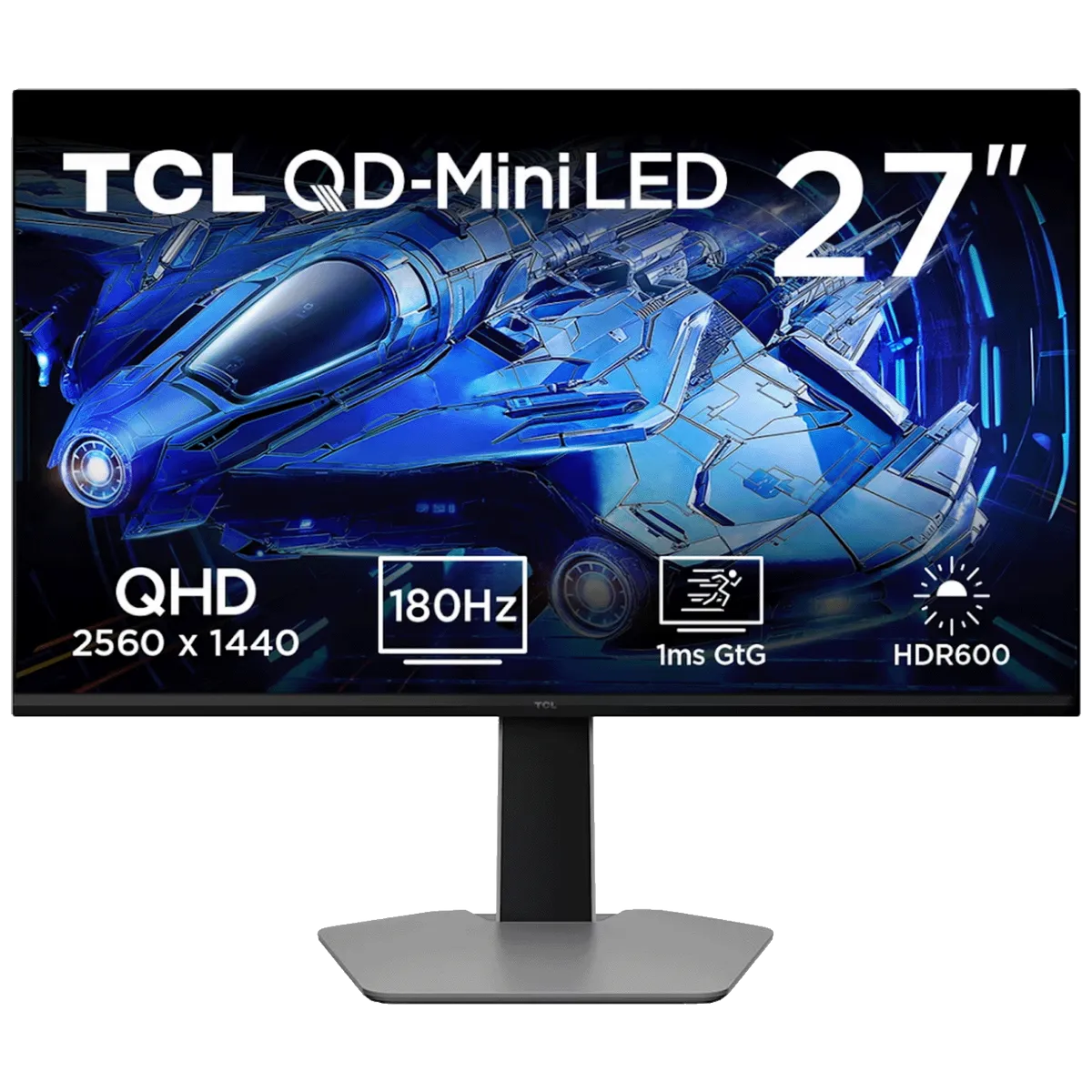 TCL Monitor 27", QD-Mini LED, QHD, HDMI, DisplayPort - 27G64