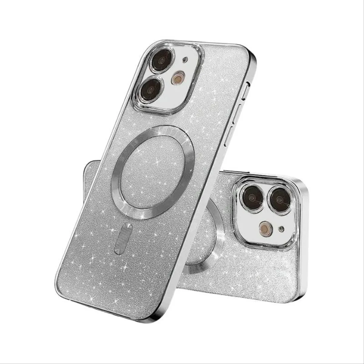 MagSafe glitter maskica Redmi 13 Pro Silver