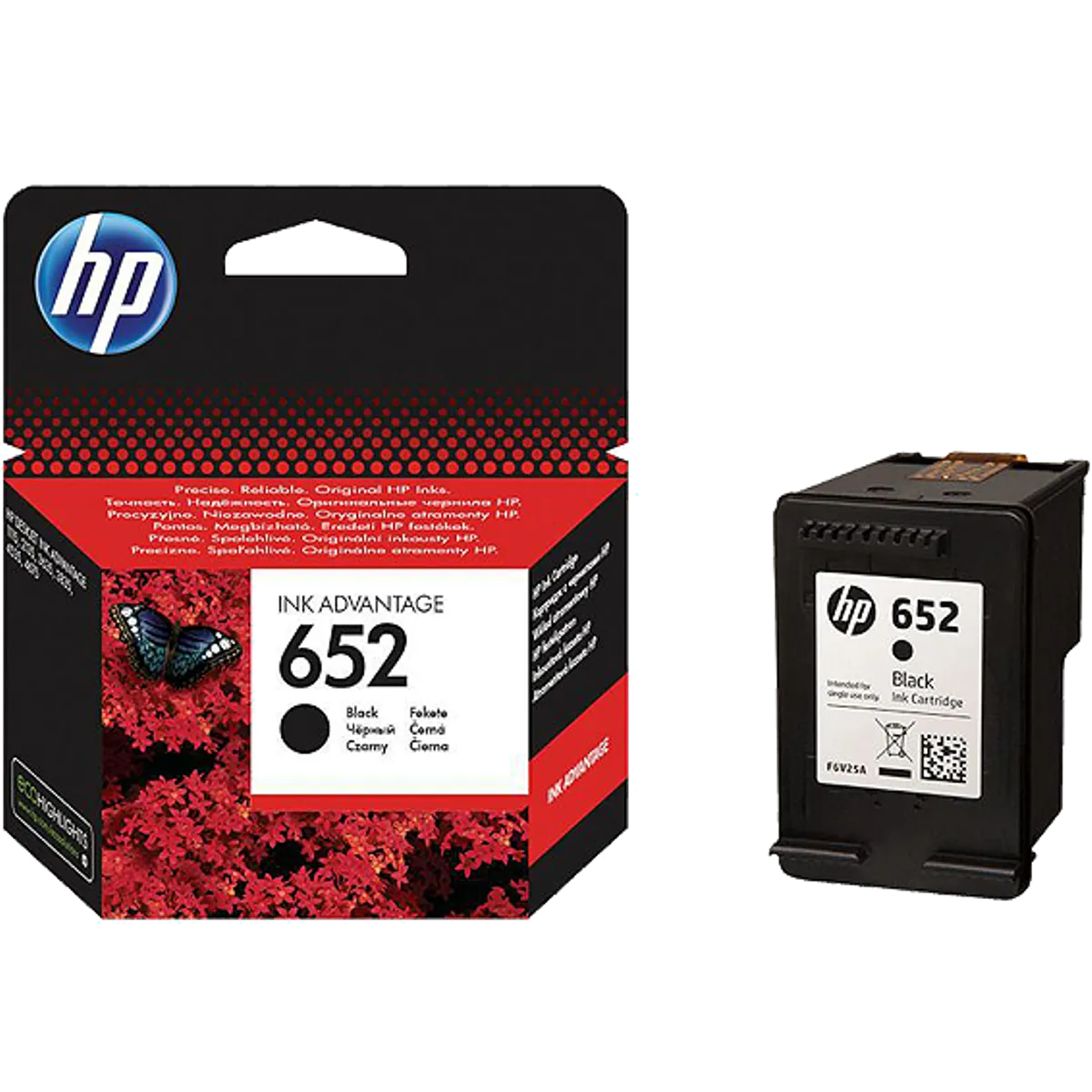 HP Tinta 652 (F6V25AE), crna, 360 str