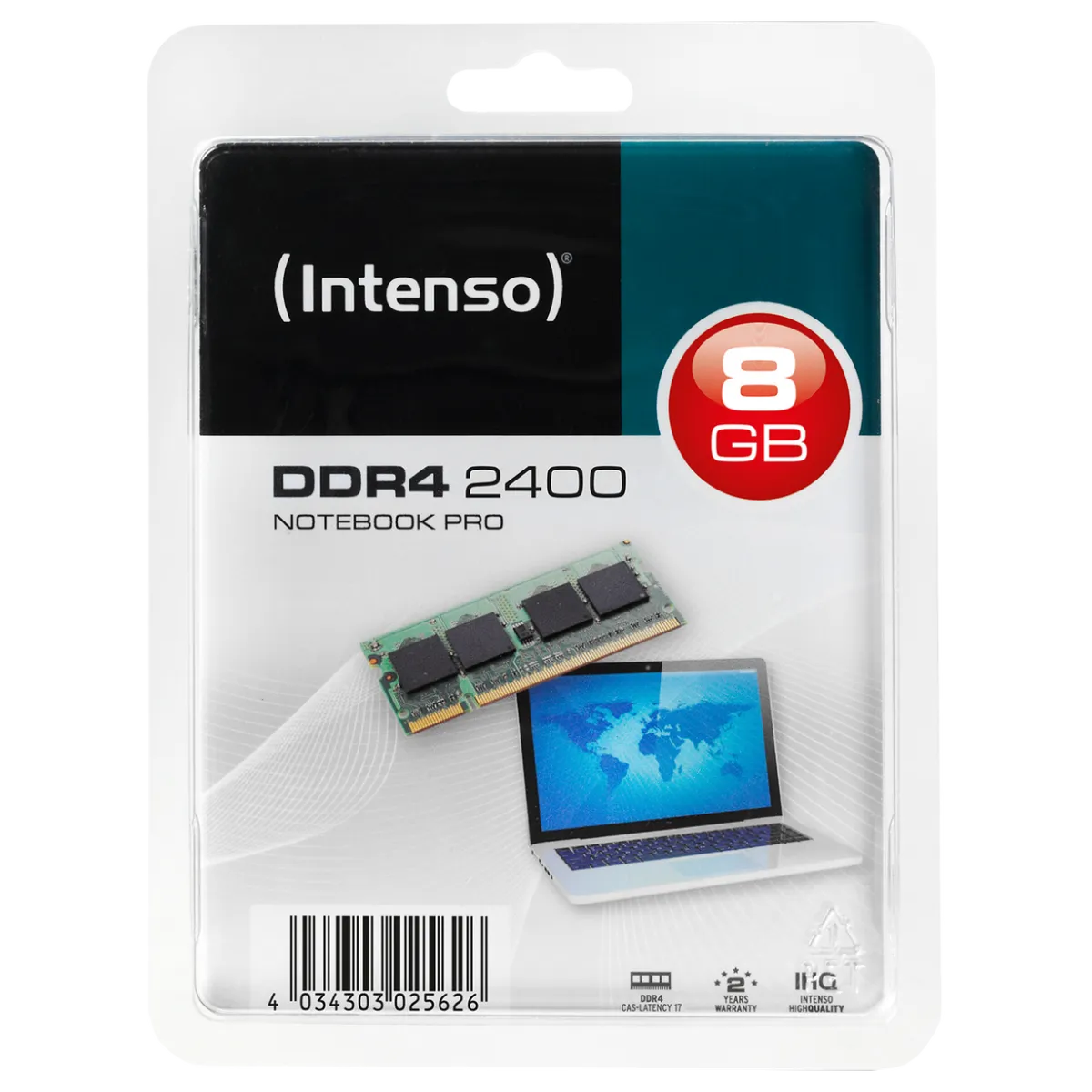 (Intenso) Memorija DDR4 SO-DIMM 8GB@2400MHz, CL17 - DDR4 Notebook 8GB/2400MHz