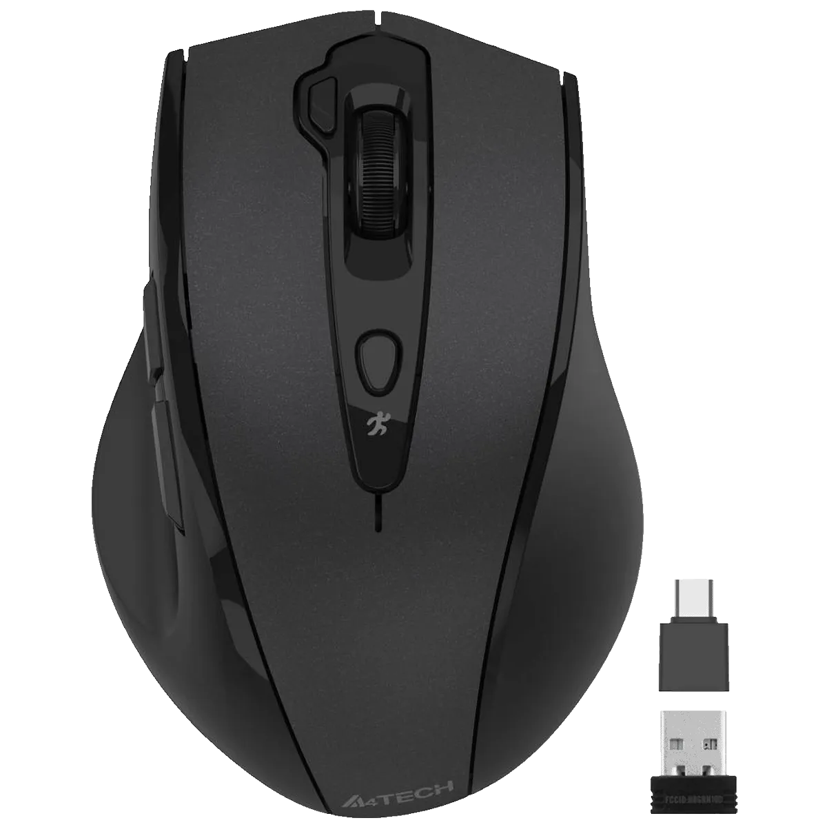 A4Tech Bežični miš optički, 2000 dpi,  USB nano prijemnik + USB-C - A4-G7-810 AIR2