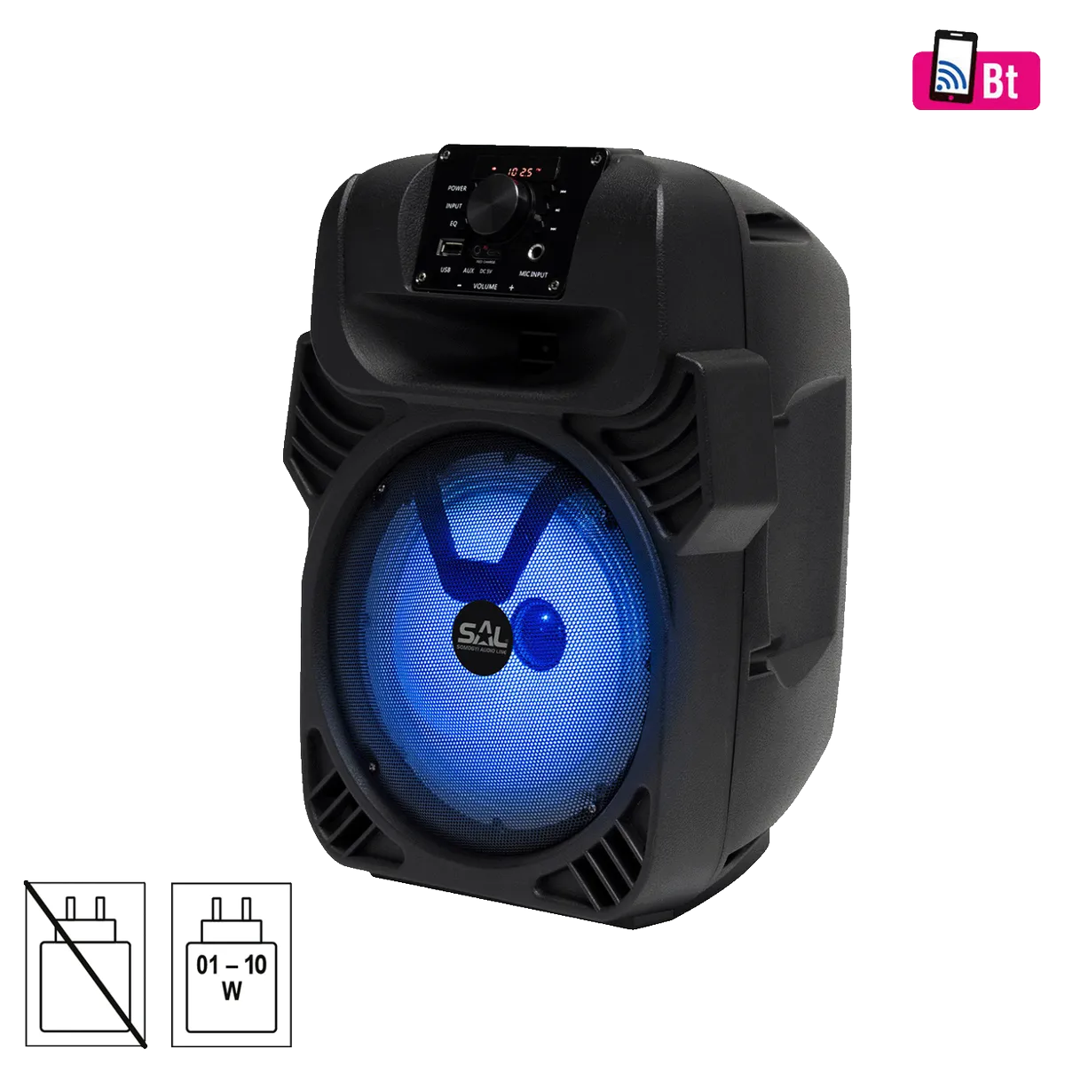 SAL Zvučnik bežični, Bluetooth, FM radio, KARAOKE, 40 / 25W - PAR20BTC