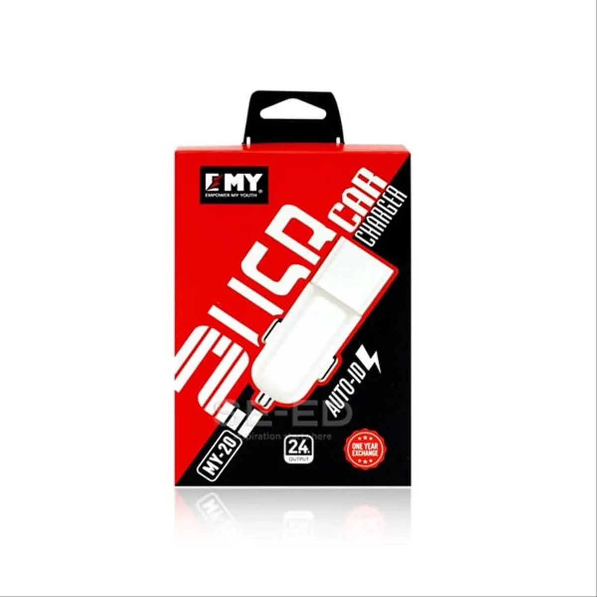 Auto punjac EMY MY-20 + iPhone kabal 2.4A 2 USB port