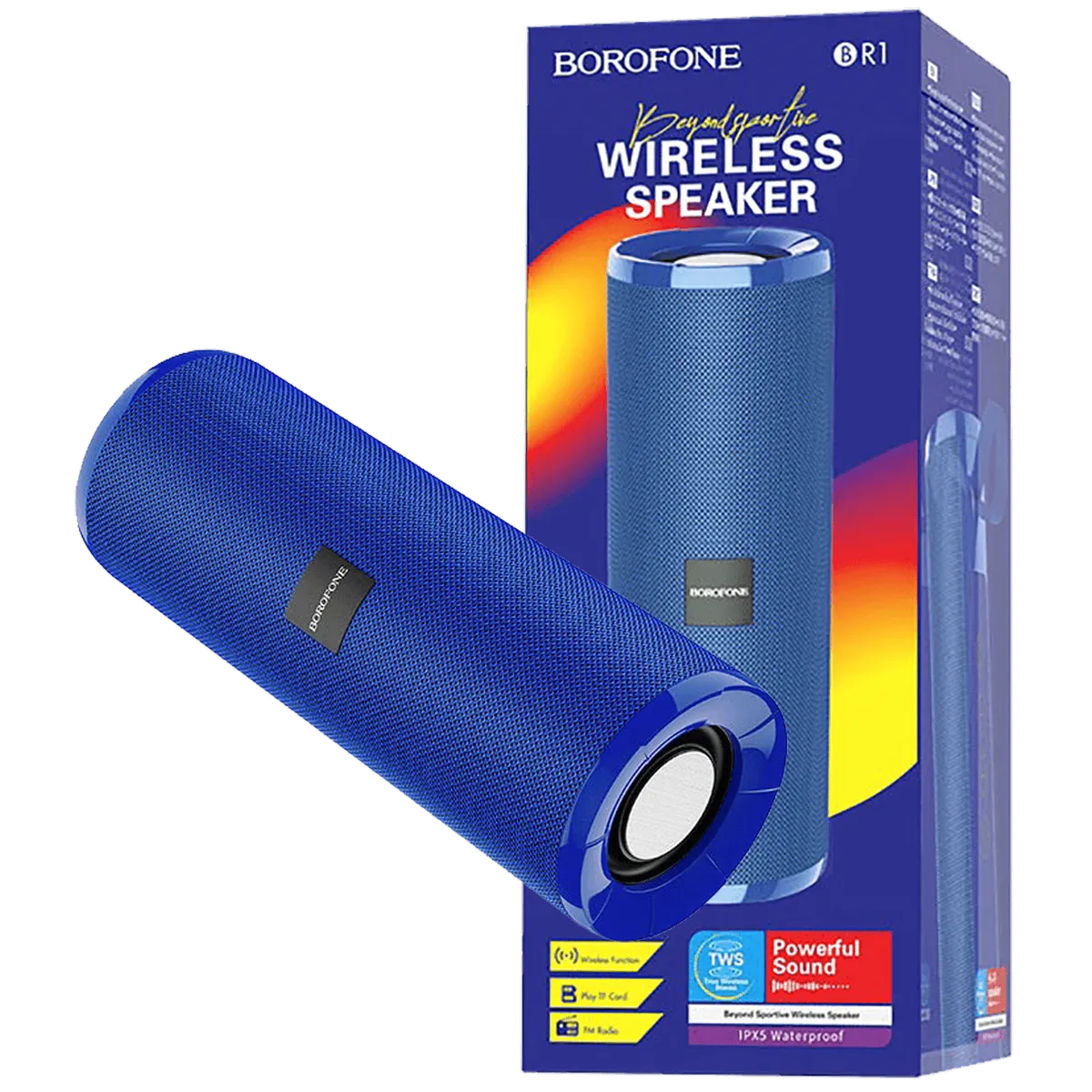 Borofone Zvučnik bežični, Bluetooth, 1200 mAh, 3 h, plava - BR1 Beyond Blue