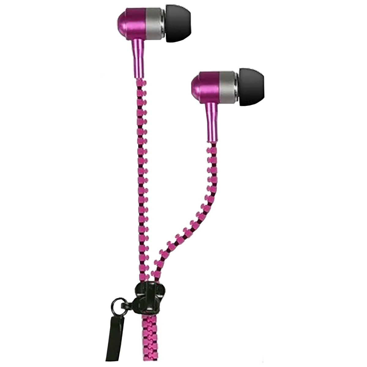 IRRADIO Slušalice, stereo sa rajfešlusom, 3.5 mm, pink - JERSEY ZIP P