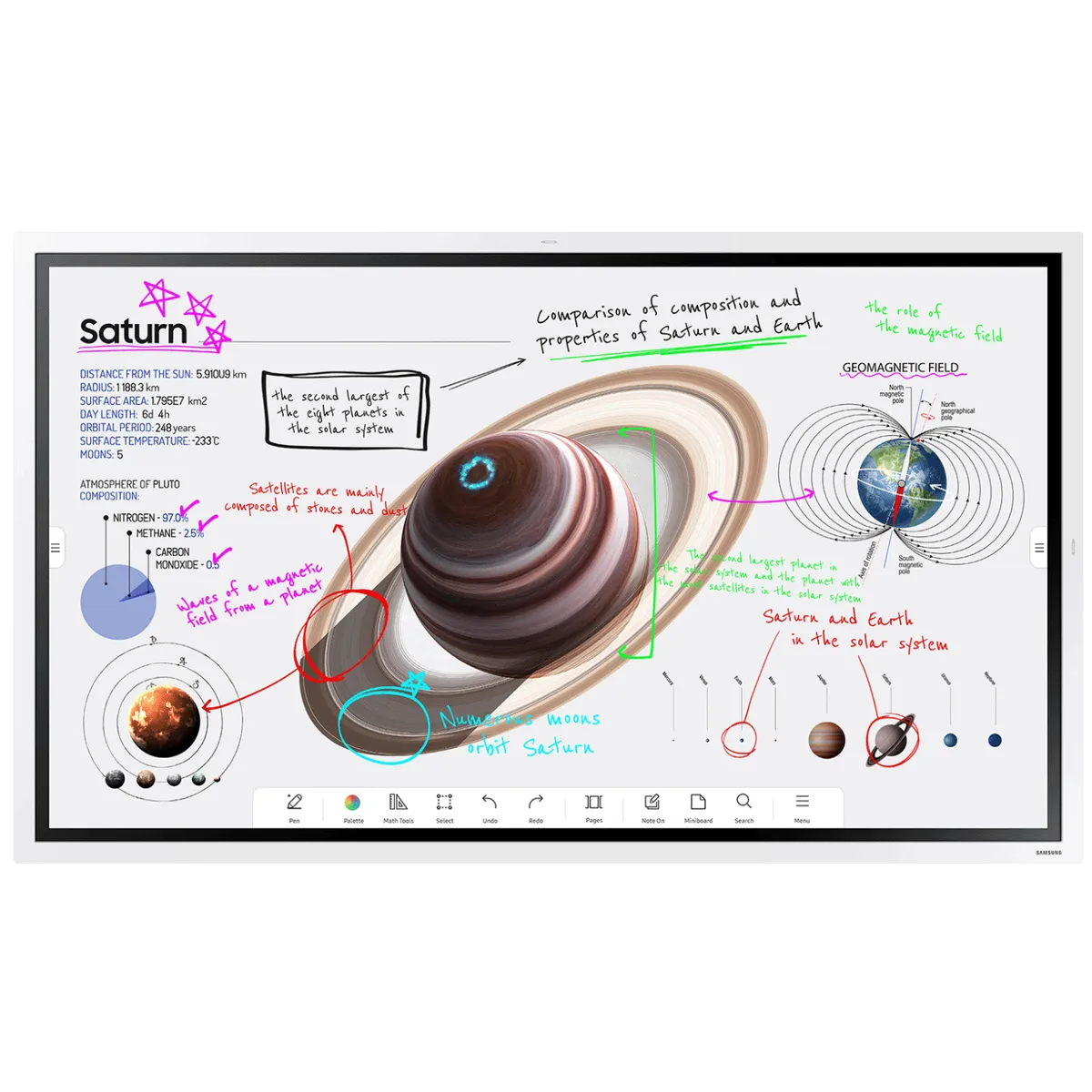 Samsung Interaktivni display, smart, 55", 4K, Flip Pro WM55B - LH55WMBWBGCXEN