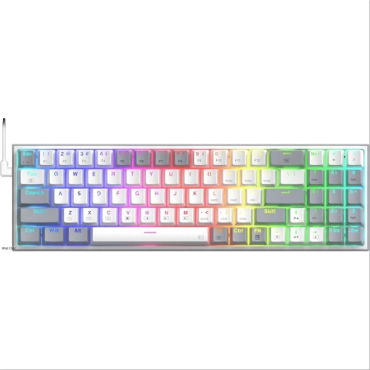 Tastatura ReDragon Gaming Mehanička Pollux RGB White
