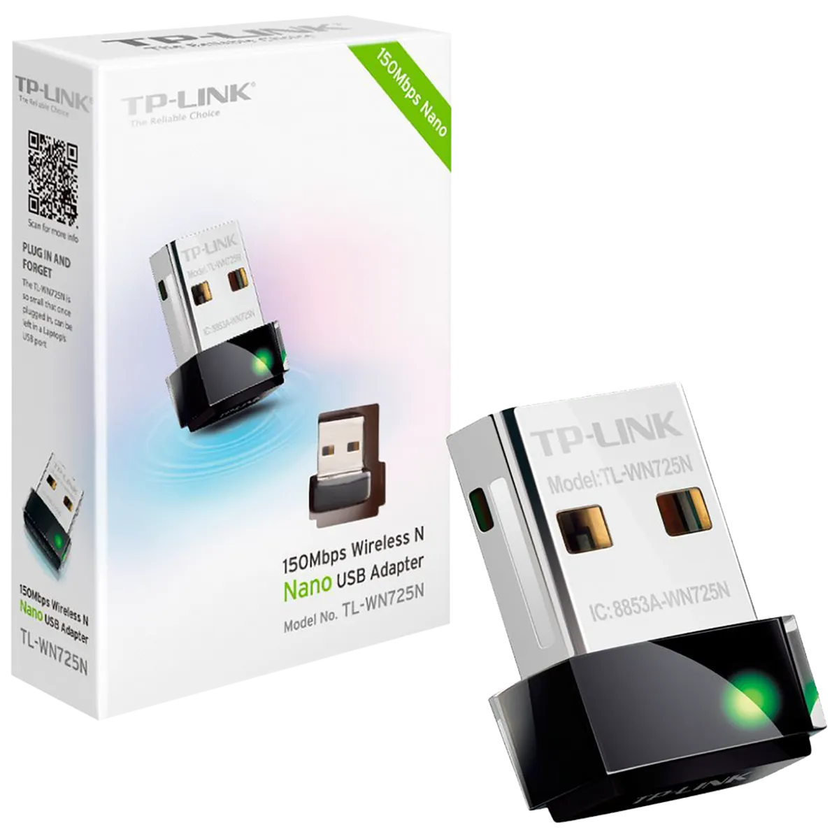 TP-LINK Wi-Fi mrežna kartica, USB, 2.4 GHz, 150 Mbps, nano - TL-WN725N