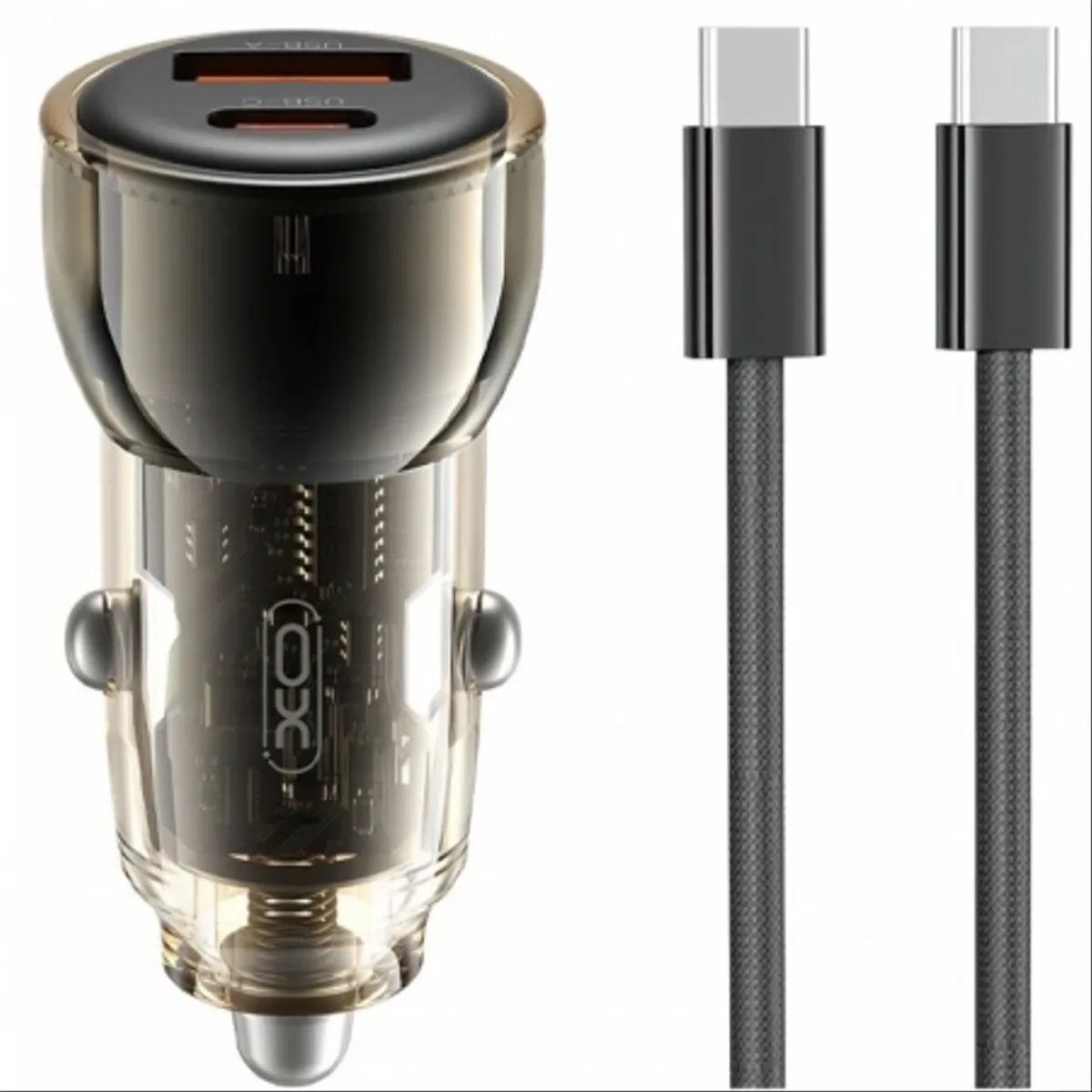 XO CC60 Car charger 60W + Type-C Cable