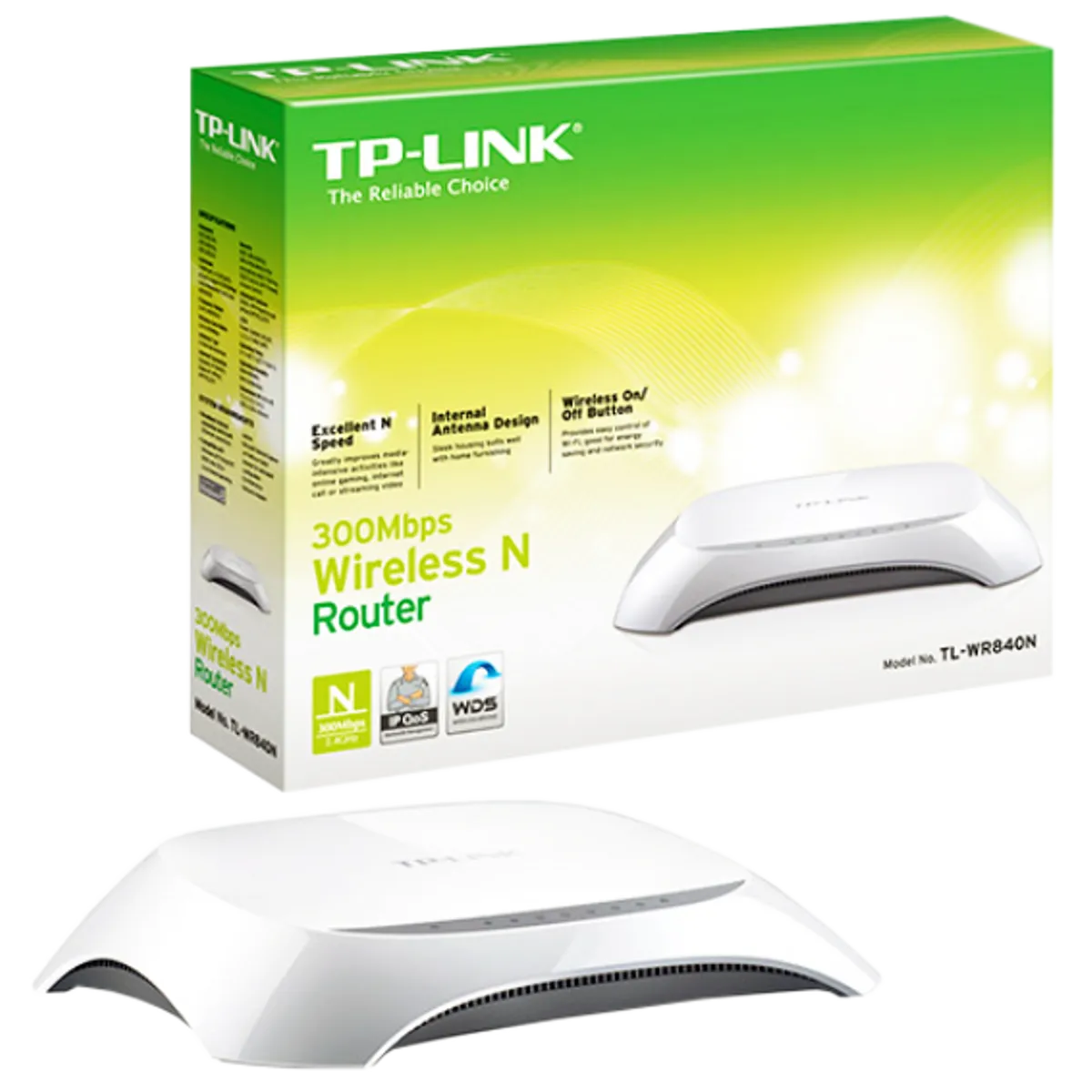 TP-LINK Wireless N Router, 4 porta, 300Mbps, 2.4GHz - TL-WR840N