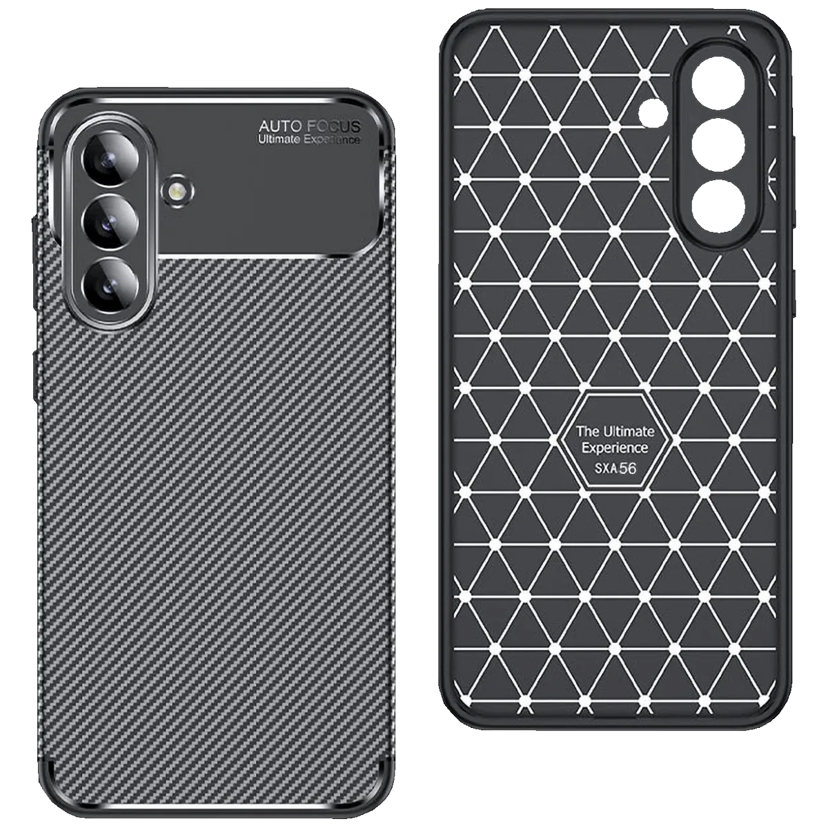NN-Su Maska za Samsung A56, Carbon Fiber Texture, crna - Galaxy A56 TPU Phone Case